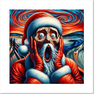 Santa's Silent Night Scream Posters and Art